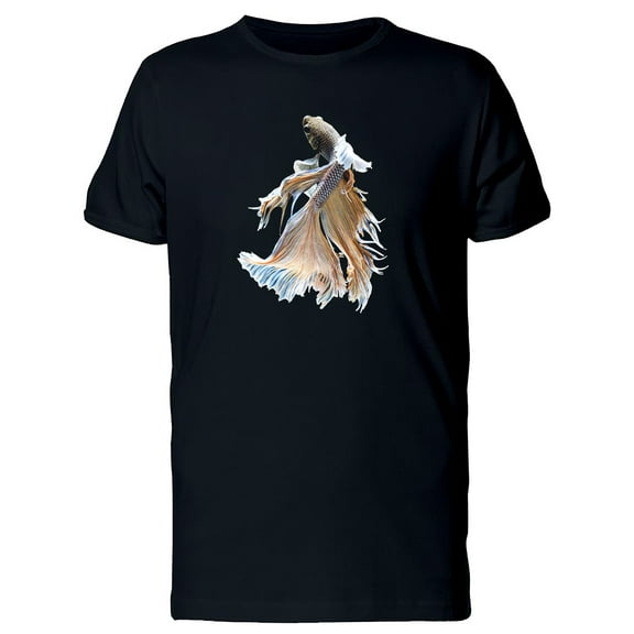 Beige Fighting Betta Fish T-Shirt Men -Image by Shutterstock, Male XX-Large