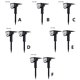 thumbnail image 5 of Matsuzay 10W 900lm 120 grados girado jardín luz solar energía paisaje luz IP55 impermeable al aire libre patio lámpara Iluminación y accesorios TYPE2 Paquete de 2 luces blancas Matsuzay HA005599-04B, 5 of 6
