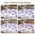 thumbnail image 7 of ODIKA Checkered Modern Geometric Grid With Bold Interlocking Square Tile for King Size Bedroom, Master Suite, Under Bed, Foldable Easy Care, 7 of 7
