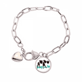 thumbnail image 1 of Ángulo de rotura Pulsera de cadena de corazón joyería encanto moda, 1 of 3