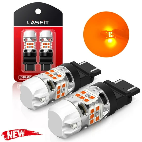 Lasfit 3157-amber-led-turn-signal-bulbs-t3-series