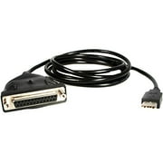Angle View: StarTech.com ICUSB1284D25 6ft USB to Parallel Printer Adapter Cable