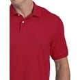 thumbnail image 2 of Piqué Polo Shirt Red 5XLT, 2 of 5