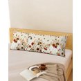 thumbnail image 2 of White Pumpkins Fall Long Body Pillow Cover 20x60 Inch, Thanksgiving Floral Leaves Farmhouse Decorative Pillowcase with Zipper, Microfiber Pillow Protector, Soft Breathable Long Pillowcases for Women, 2 of 9