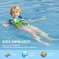 thumbnail image 5 of Gogokids Kids Swim Vest Life Jacket, Float Suit Children Flotation Buoyancy Swimsuit Swimwear Swimming Learning for Children, Blue, 5 of 9