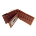 thumbnail image 3 of Western Genuine Leather Metal Praying Cowboy Cowhide Mens Bifold Short Wallet, 3 of 5