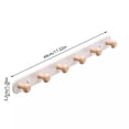 thumbnail image 3 of Wall Mounted Coat Rack, Entryway Hanging Rack, Metal Wood Coat Rail with 6 Rustic Hooks for Scarf, Bag, Towel, Key, Cup, Hat, 3 of 3