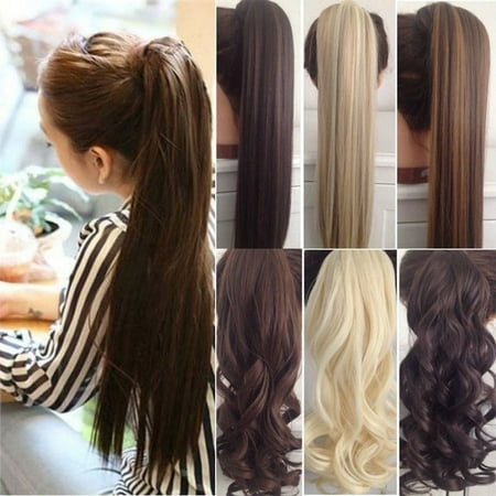 Florata Women 22 Straight Binding Tie Up Ponytail Pony Tail Hair