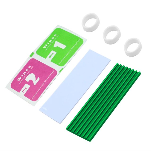 Heatsink Cooler Heat Sink Thermal Conductive Adhesive for NVME NGFF M.2 2280 PCI-E SSD 70x22MM Thickness 3/6MM TypeA 3mm Green