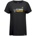 thumbnail image 2 of Women's-Levelwear  Black Pittsburgh Pirates Influx 8-Bit Baseball T-Shirt, 2 of 3