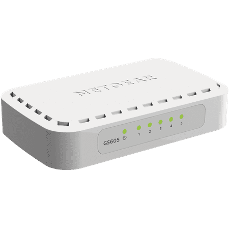 NETGEAR 5 Port Gigabit Ethernet Switch (GS605NA) (Best 8 Port Gigabit Ethernet Switch)