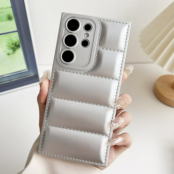 Allytechgroup for Samsung Galaxy A36 5G Case, Buffer Back Cover Stylish Design Shockproof Soft Silicone Rugged Anti-Scratch Phone Case Cover for Samsung Galaxy A36 5G, Silver