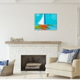 thumbnail image 3 of Stupell Industries Modern Sailboat on Shore Transportation Painting Gray Framed Art Print Wall Art, 30 x 24, 3 of 9