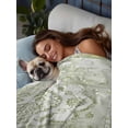 thumbnail image 3 of Sage Green California King Size Flat Sheet, Wrinkleproof & Fadeproof Cooling Flat Bed Sheet Only, Boho Retro Decorative Abstract Floral Ethnic Breathable Soft Bedding Top Sheets 108 x 98 Inches, 3 of 8
