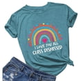 thumbnail image 2 of T-Shirt d'Été pour Femmes Dames Décontracté Imprimé Col Rond Couleur Unie Manches Courtes T-Shirt Femme Vert TTG, 2 of 3
