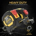 thumbnail image 4 of Lexivon DuaLock AutoLock Accurate Measurement Tape Measure, Nylon Coating, 25Ft, 2-Pack, 4 of 7