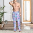 thumbnail image 5 of Uemuo Watercolor Sea Shells 1 Pattern Men's Wide Leg Palazzo Lounge Pants with Pockets Light Weight Loose Comfy Casual Pajama Pants-Large, 5 of 9