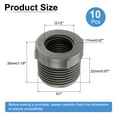 thumbnail image 2 of 10Pcs Reductor de Manguito Rosca G1" Macho a G1/2" Hembra, Gris, 2 of 7
