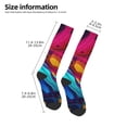 thumbnail image 2 of Balery Colorful Abstract Swirls Calcetines novedosos Calcetines deportivos Calcetines hasta la rodilla Calcetines de algodón Calcetines originales y geniales, 2 of 6