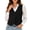 Black, variant on Women's Faux Suede Sleeveless Vest V Neck Button Down Business Casual Waistcoat Retro Layering Tank Jacket for Daily office Wear Wine