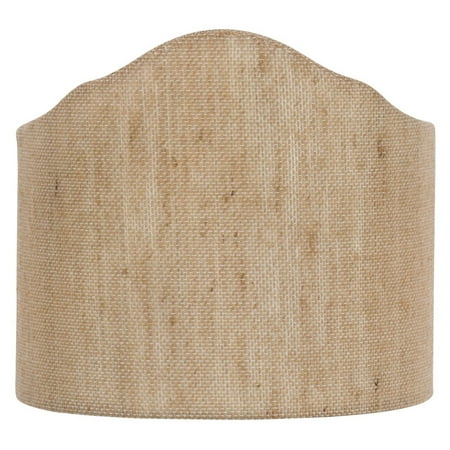 - Upgradelights Wall Sconce Clip on Shield Lamp Shade Half Shade Natural Beige Linen Clips Onto Bulb