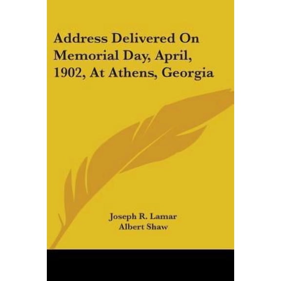 Address Delivered On Memorial Day, April