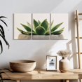 thumbnail image 3 of Elephant Stock Stone Pot Succulent Wall Art - Horizontal Multi Panel Canvas - Living Room Wall Decor - Floral And Botanical Multi Panel - Green And Beige Decor - 26" x 12", 3 of 8