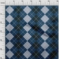 thumbnail image 3 of oneOone Silk Tabby Dark Navy Blue Fabric Argyle Check Diy Clothing Quilting Fabric Print Fabric By Yard 42 Inches Wide, 3 of 4