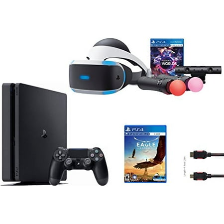 PlayStation VR Launch Bundle 3 Items:VR Launch Bundle,PlayStation 4 Slim 1TB, VR Game Disc Eagle Flight VR