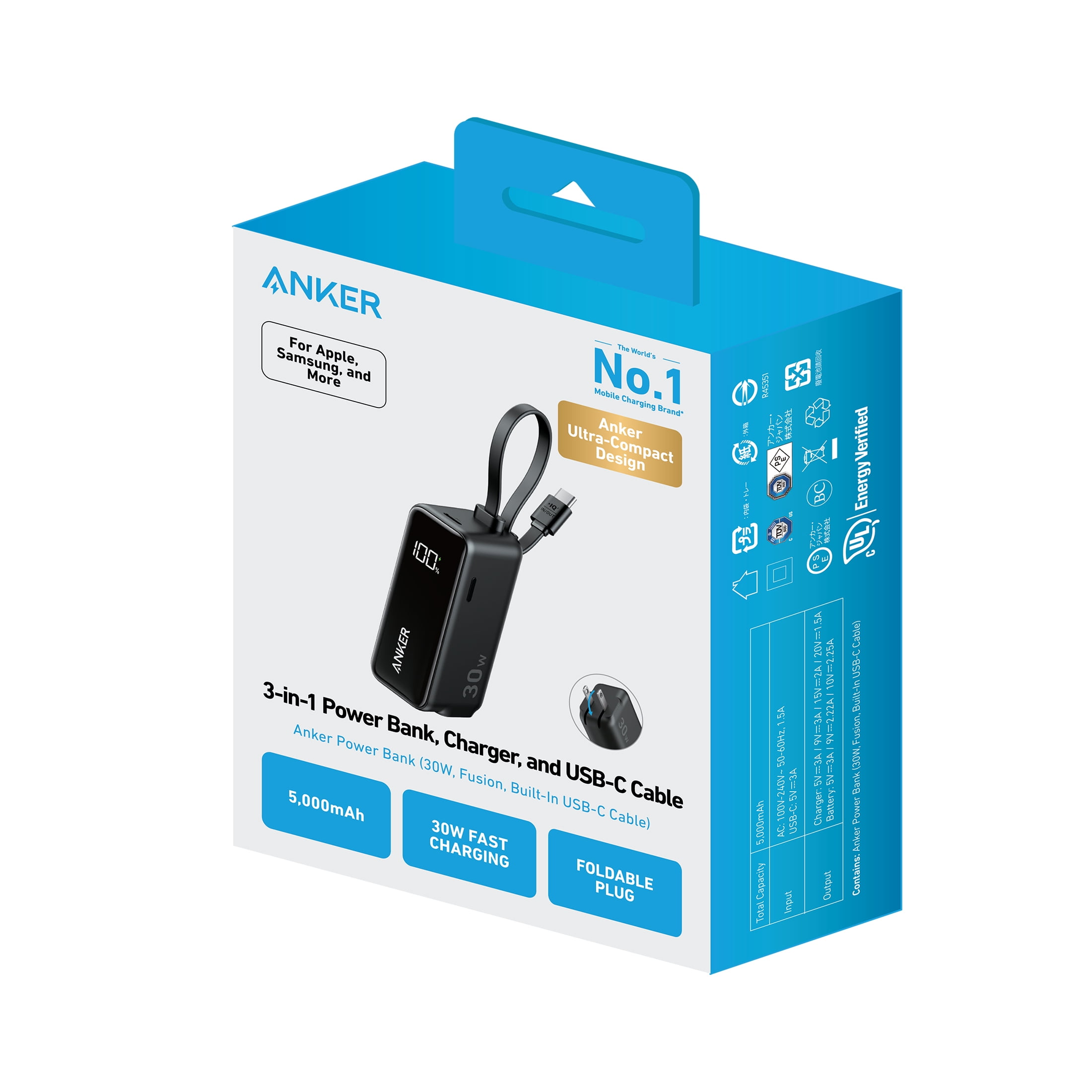 portable magnetic power bank EcoFlow RAPID Magnetic Power Bank (10000mAh)