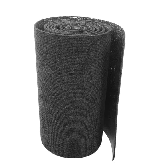 OUNONA Peel and Stick Carpet Roll Dark Grey Waterproof Non Slip for Home
