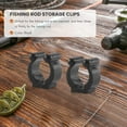 thumbnail image 3 of Qilidiba 20 Pcs Fishing Pole Rod Holder Clips Black 16Mm Inside Dia Fishing Rod Storage Clips, 3 of 8
