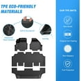 thumbnail image 4 of Nilight TPE Floor Mats for Chrysler Pacifica 2017 2018 2019 2020 2021 2022 2023 2024 2025 (Not Hybrid) All Weather Custom Fit Heavy Duty Floor Liners, 4 of 7