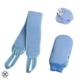 thumbnail image 3 of Luxtrada 3 Pcs Exfoliating Back Scrubber for Shower,Korean Exfoliating Gloves Mitt for Body Exfoliation, Bath Scrub Loofah Sponge, Back Brush Washer Exfoliator for Men and Women, 3 of 8