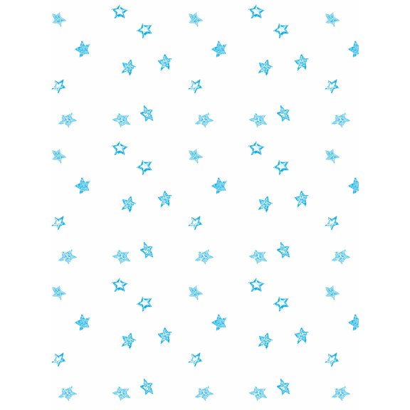 Fantasy Butterfly Stars Removable Vinyl Wallpaper by Barbie - Blue on White