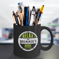 thumbnail image 3 of Relax the Drummer's Here Black coffee mugs for Drummer's and Musicians Tunes - Black Ceramic Coffee Mug 11 oz, 3 of 6