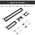 thumbnail image 3 of 4-Piece Matte Black Bathroom Hardware Accessories Set, Bath Towel Bar Set SUS304 Stainless Steel, Round Towel Racks for Bathroom Wall Mounted, 3 of 6