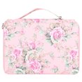 thumbnail image 1 of Estuche para lápices con 200 ranuras, estampado de rosas, soporte para bolígrafo con cremallera de 4 capas, bolsillo de almacenamiento de papelería, 1 of 8
