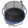 thumbnail image 6 of Bellemave 12FT Outdoor Tranpoline with basketball Hoop, Recreational Trampoline with Enclosure Net & Ladder, Backyard Trampoline  for Family, Blue, 6 of 8