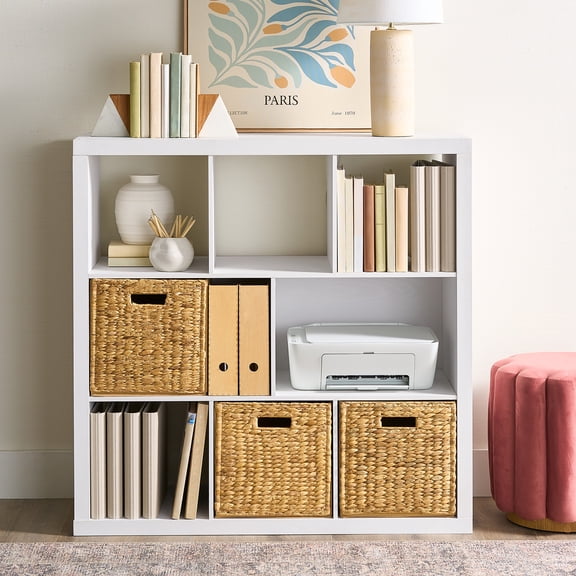 Better Homes & Gardens 6 Cube Organizer with Storage Cubbies, White Texture