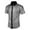 Grey, variant on Pisexur Mens Shirts Sparkle Sequin Party Shirts Casual Button Down Short Sleeve Disco Tops Fashion Shiny Turndown Collar 70s Outfit Shirts
