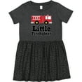 thumbnail image 3 of Inktastic Little Firefighter Fire Engine Girls Toddler Dress, 3 of 5