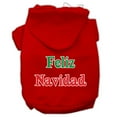 thumbnail image 3 of Christmas Pet Dog  Cat Hoodie Screen Printed, "Feliz Navidad", 3 of 10