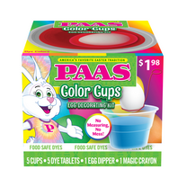 PAAS Easter Egg Decorating and Dye Kit, Color Cups, 1 Kit