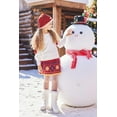 thumbnail image 2 of Oudiya Girls Lantern Sleeve Crew Neck Sweater Cute Pullover Top Jumper Outwear for Kids 5-13 Years, 2 of 7