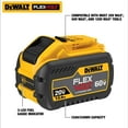thumbnail image 2 of DEWALT FLEXVOLT 20V/60V MAX Battery, 12.0-Ah DCB612, 2 of 16
