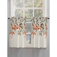thumbnail image 5 of Vintage Leaves Bathroom Window Curtain, Summer Botanical Pastoral Watercolor Rustic Light Filtering Coffee Kitchen Curtains, Bedroom Living Room Curtains 2 Panel 84"x45", 5 of 6