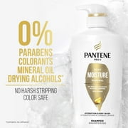 Pantene Pro-V Shampoo, Daily Moisture Renewal, for All Hair Types, 17.9 fl oz