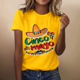 thumbnail image 2 of YDLCAFD T-Shirts Graphiques pour Femmes Mode Décontractée Imprimée Col Rond Manches Courtes Pull T-Shirt, 2 of 5