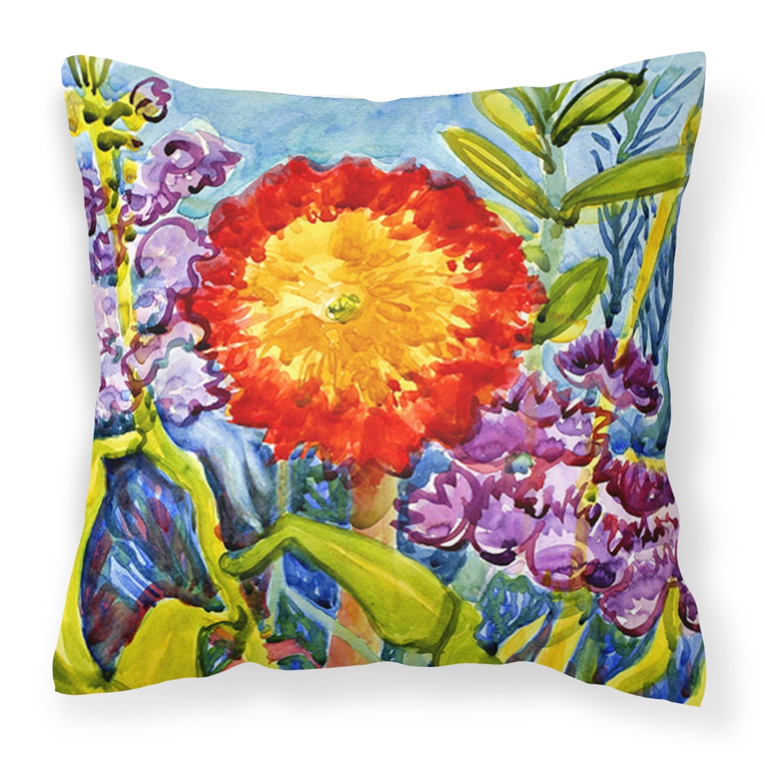 Flower Sunflower Fabric Decorative Pillow